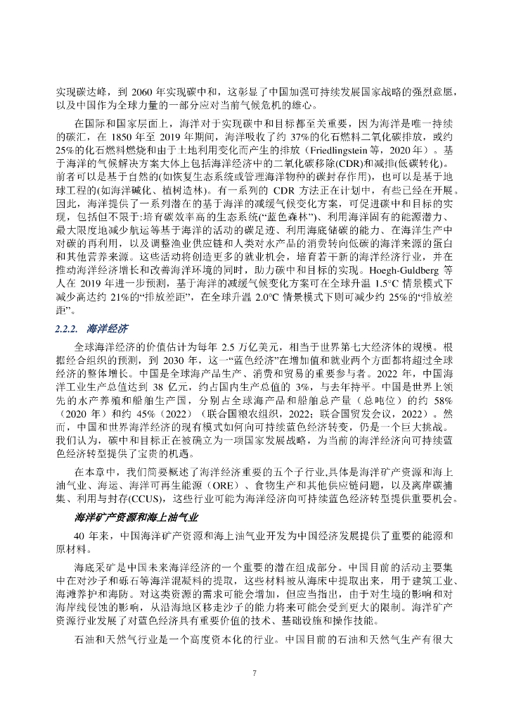 中国环境与发展国际合作委员会：2023年面向碳中和的可持续蓝色经济-专题政策研究报告_第9页