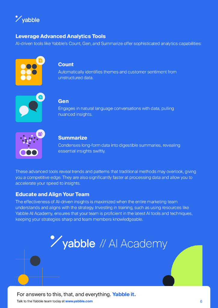 Yabble：2024年生成式人工智能在受众洞察中的应用指南报告（英文版）_第6页