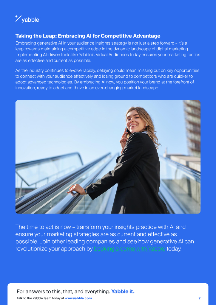 Yabble：2024年生成式人工智能在受众洞察中的应用指南报告（英文版）_第7页