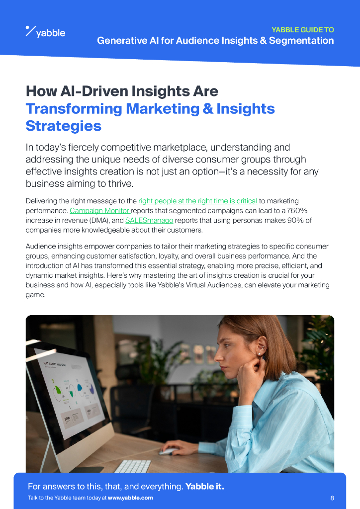 Yabble：2024年生成式人工智能在受众洞察中的应用指南报告（英文版）_第8页