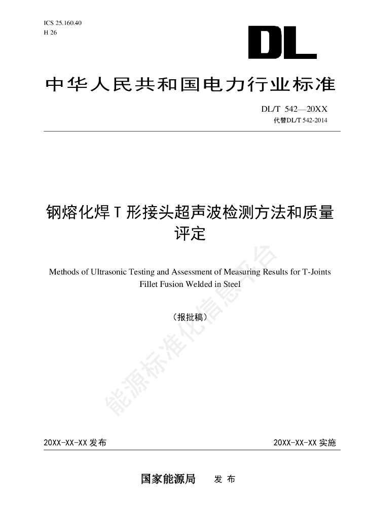 DL/T 541-2024 钢熔化焊T形接头和角接接头焊缝射线照相和质量分级