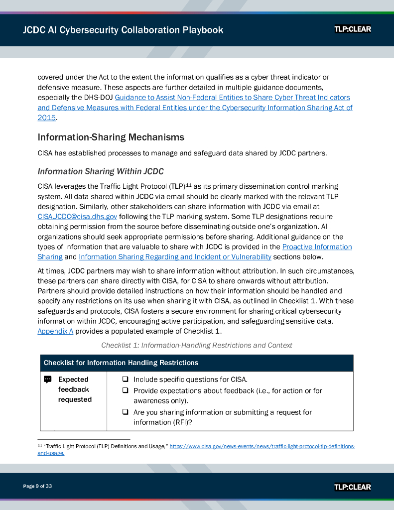Joint Cyber Defense：2025联合网络防御协作组织人工智能网络安全协作手册（英文版）_第9页