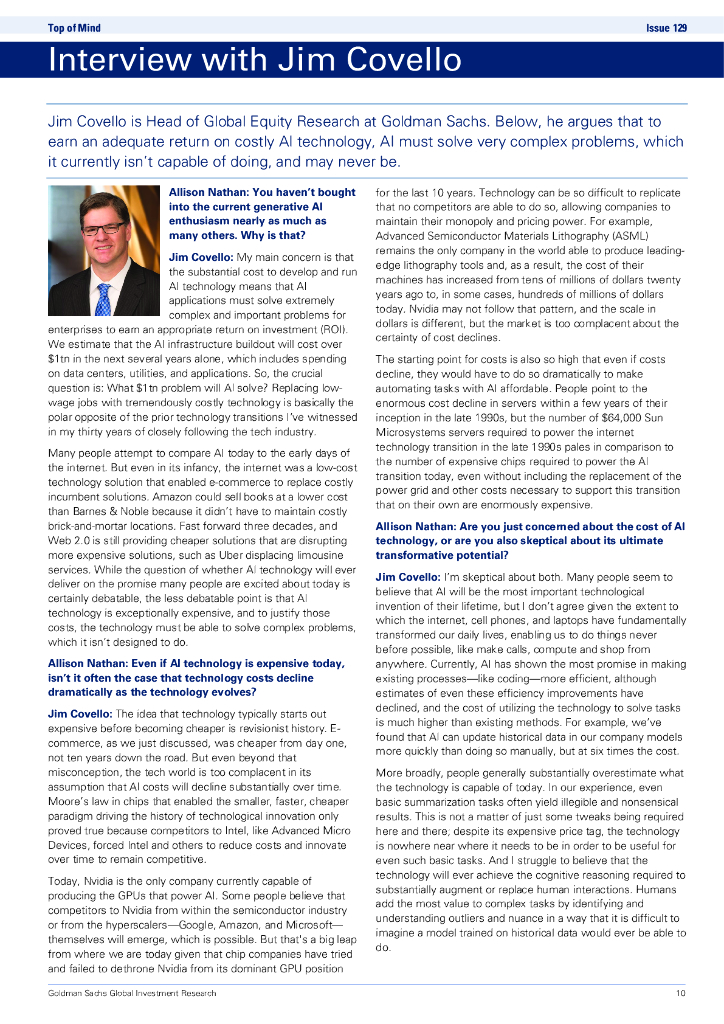 高盛：2024年生成式人工智能——投入巨大，收益有限？（英文版）_第10页