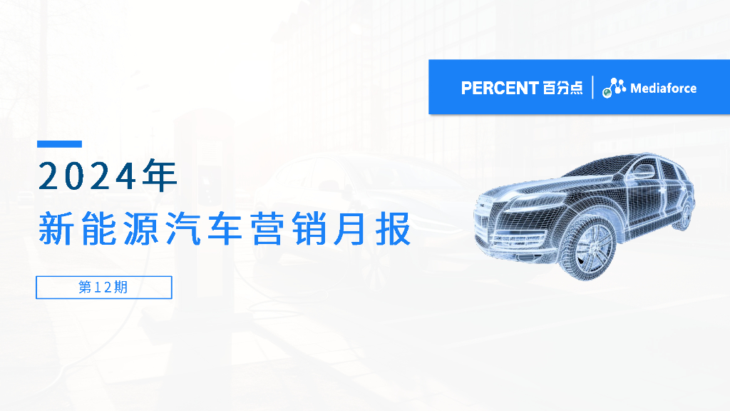 百分点舆情中心：2024年12月新能源汽车营销月报