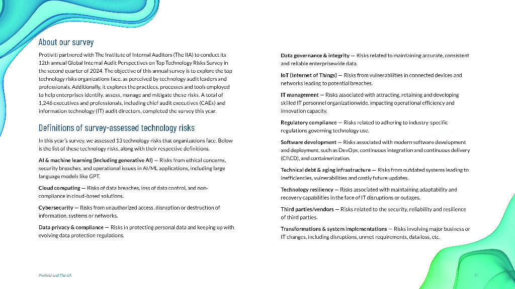 Protiviti：2025从人工智能到网络安全解构复杂的技术风险格局研究报告（英文版）_第7页