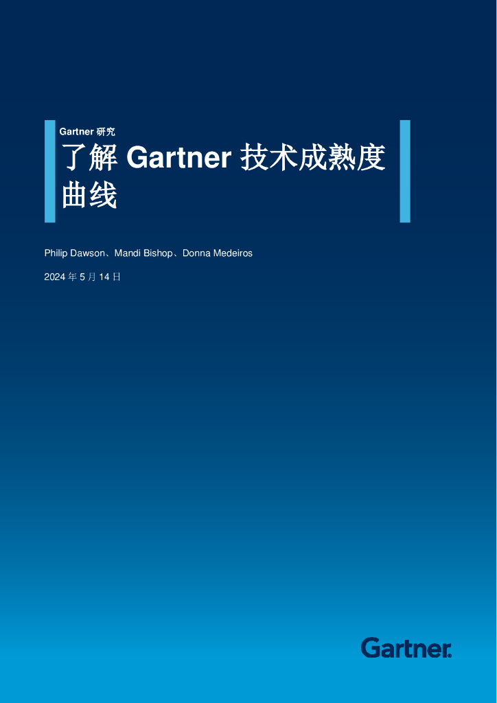 Gartner：2025年CIO如何从Gartner技术成熟度曲线（Hype Cycle™）中获取价值报告