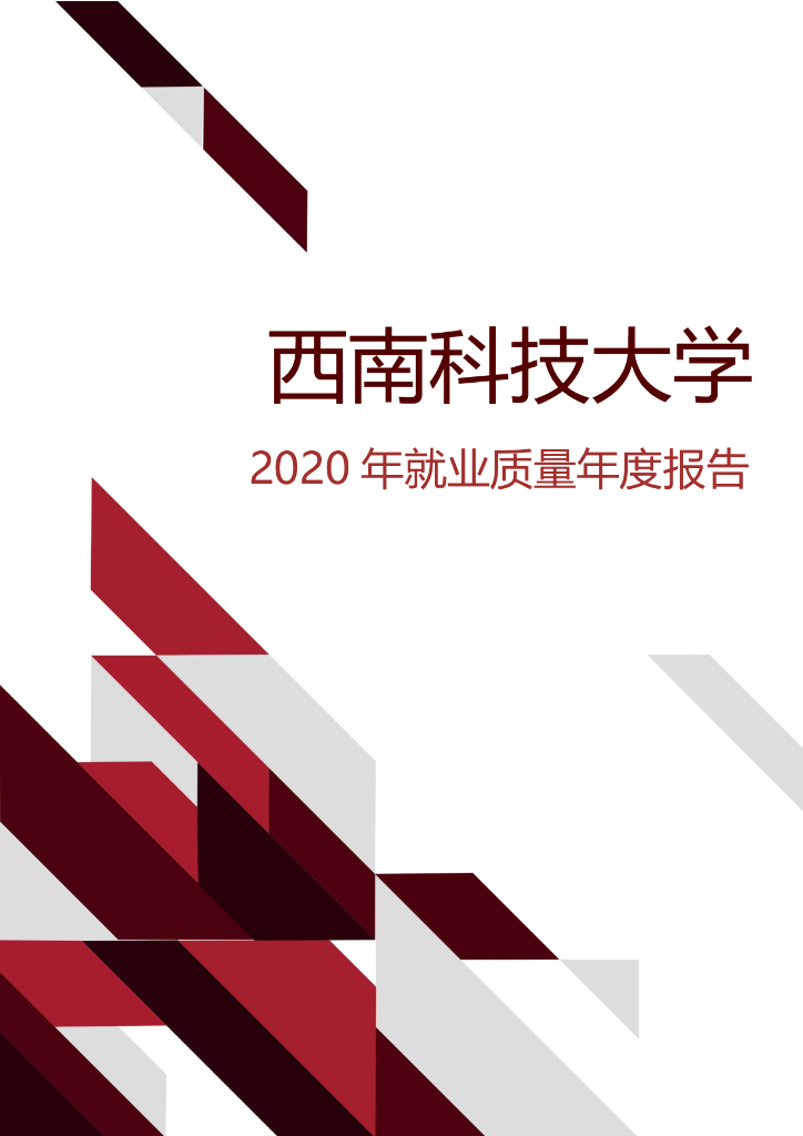 西南科技大学2020年毕业生就业质量年度报告