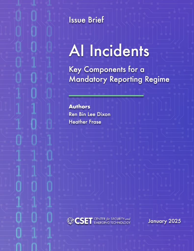 CSET：2025年AI事件：强制性报告制度的关键组件（英文版）