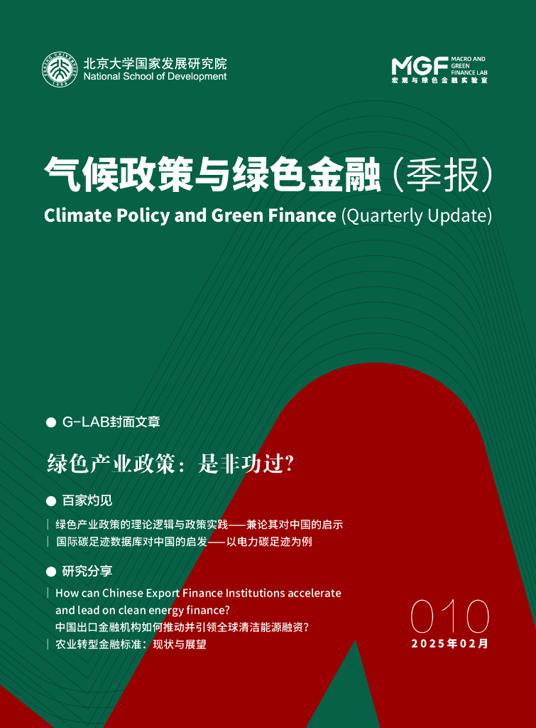 北京大学国家发展研究院：2025年2月气候政策与绿色金融（季报）（第十期）