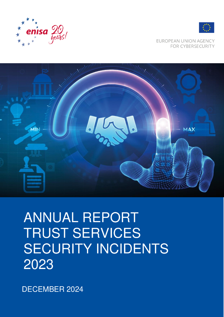 欧盟网络安全局（ENISA）：2023年度报告 - 信托服务安全事件（英文版）