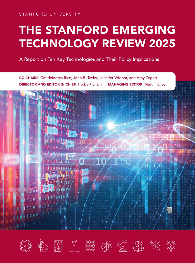 斯坦福大学：2025年斯坦福新兴技术评论：十项关键技术及其政策影响的报告（英文版）海报