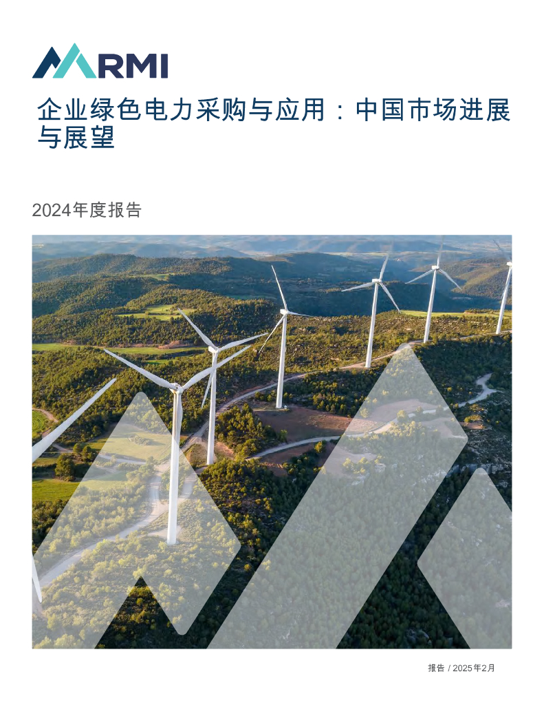 RMI落基山研究所：2024年度报告企业绿色电力采购与应用：中国市场进展与展望