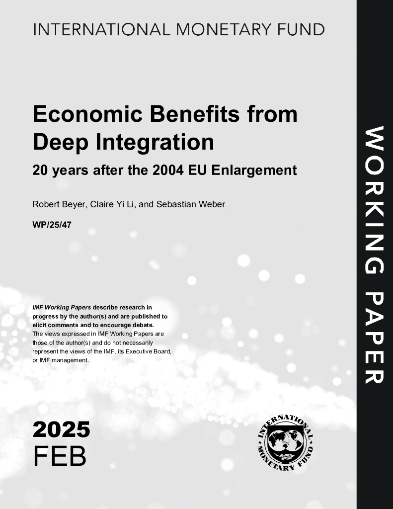 国际货币基金组织：深度一体化的经济效益：2004年欧盟扩大20年后（英文版）