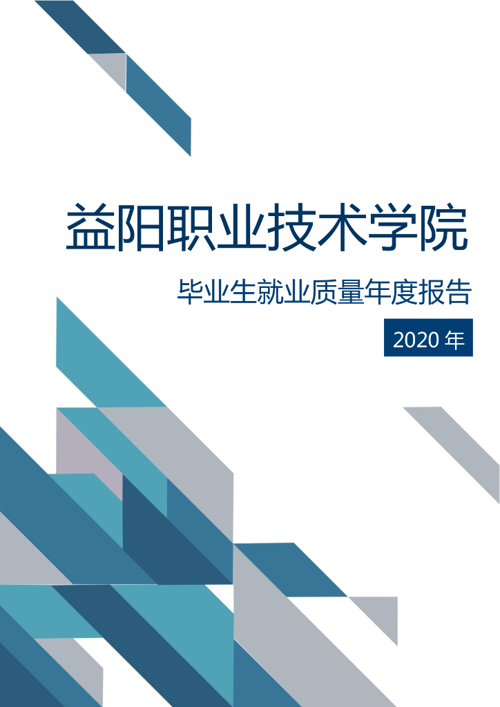 益阳职业技术学院2020年毕业生就业质量年度报告