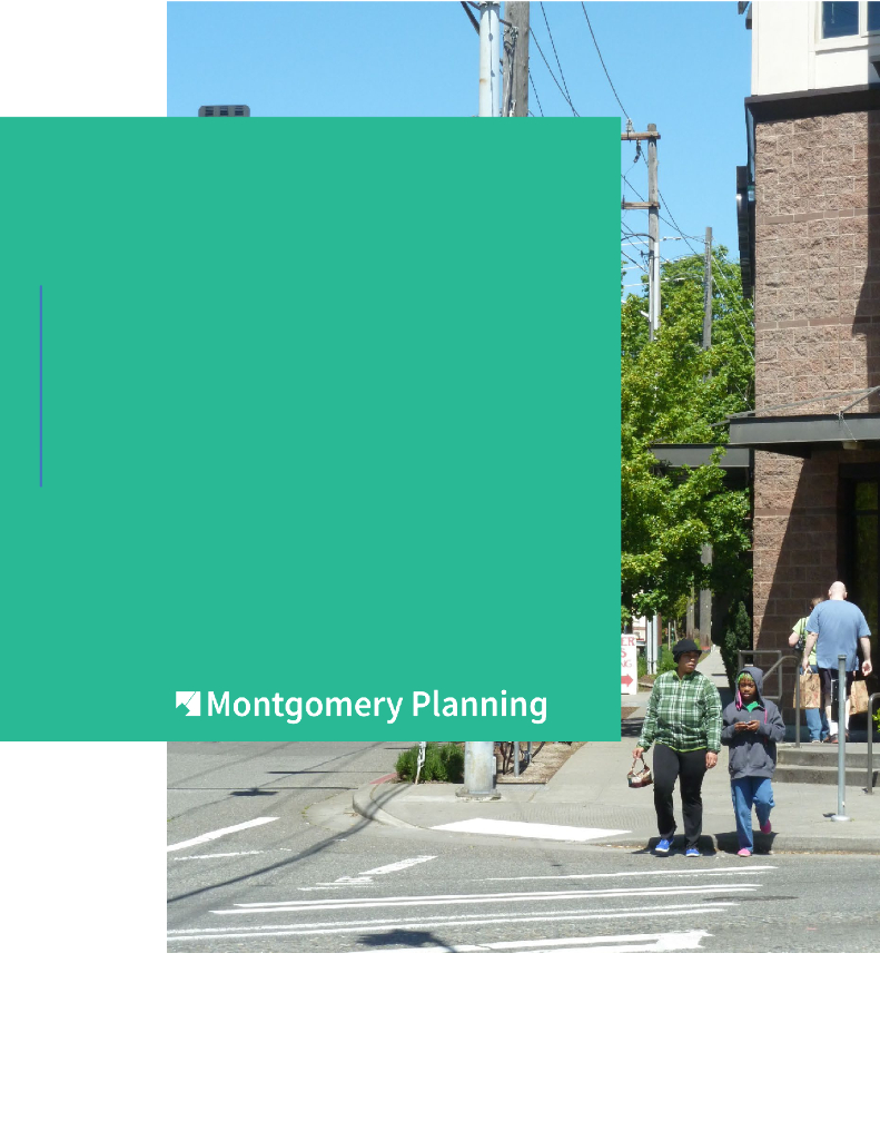 Montgomery Planning：2022年蒙哥马利县设计草案、政策 和规划建议 步行总体规划报告