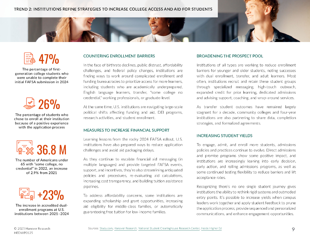 Hanover Research：2025年高等教育趋势报告（英文版）_第9页