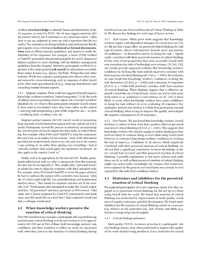 微软&卡内基梅隆大学：生成式人工智能对批判性思维的影响调查（英文版）_第9页