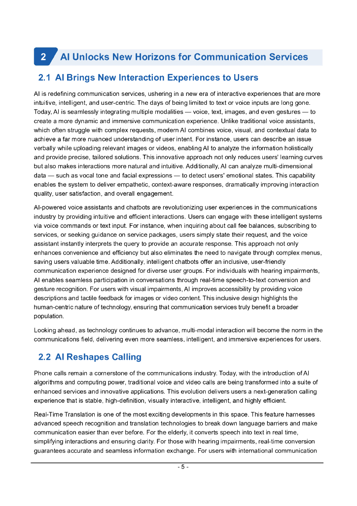 中移智库&中国移动研究院：人工智能通信服务白皮书（2025年）（英文版）_第6页