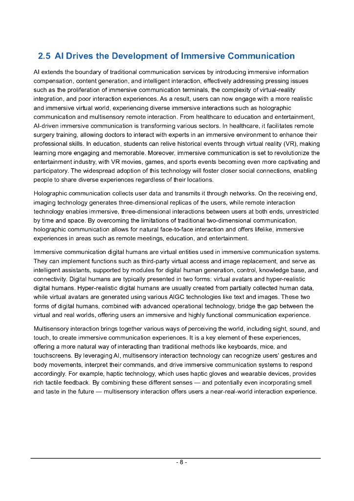 中移智库&中国移动研究院：人工智能通信服务白皮书（2025年）（英文版）_第9页
