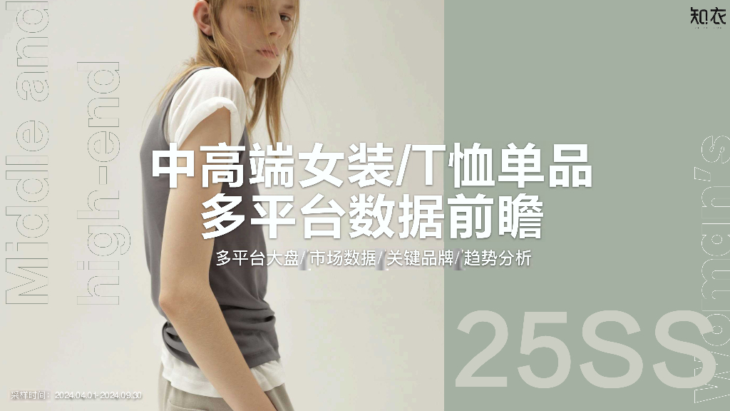 知衣科技：中高端女装/T恤单品-多平台数据前瞻报告