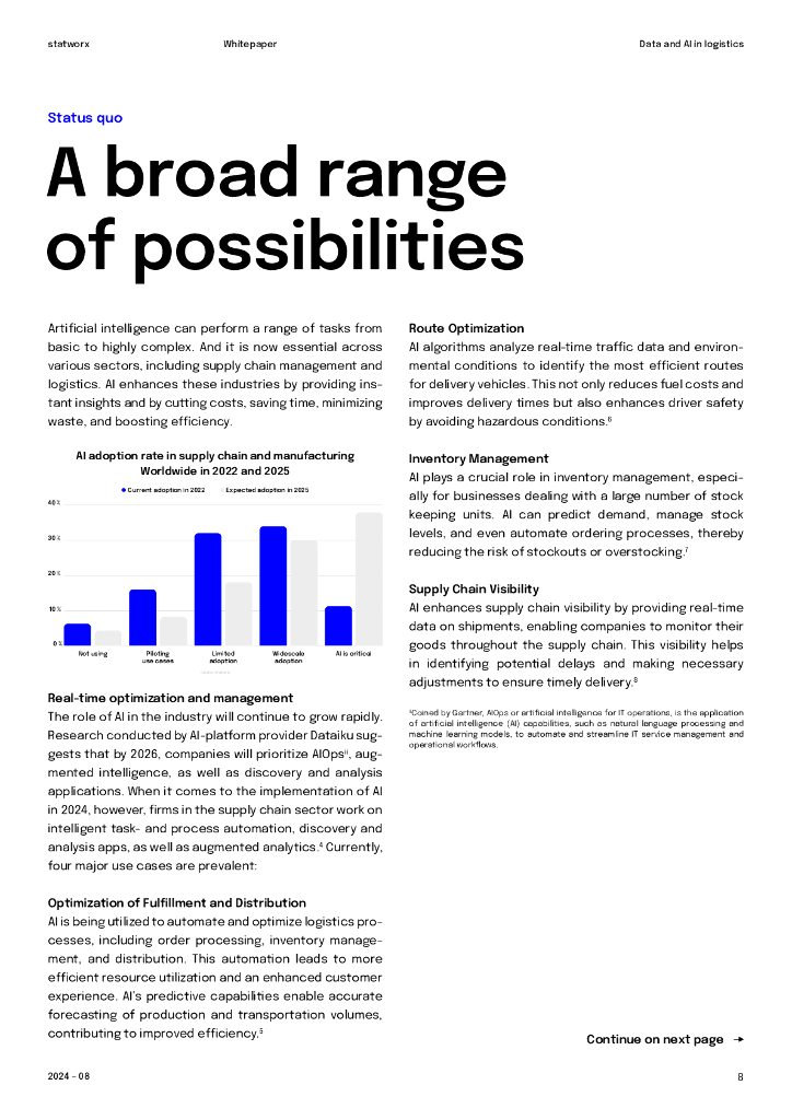 Statworx：2024年物流行业中的数据与AI白皮书：战略性地引入人工智能技术（英文版）_第8页