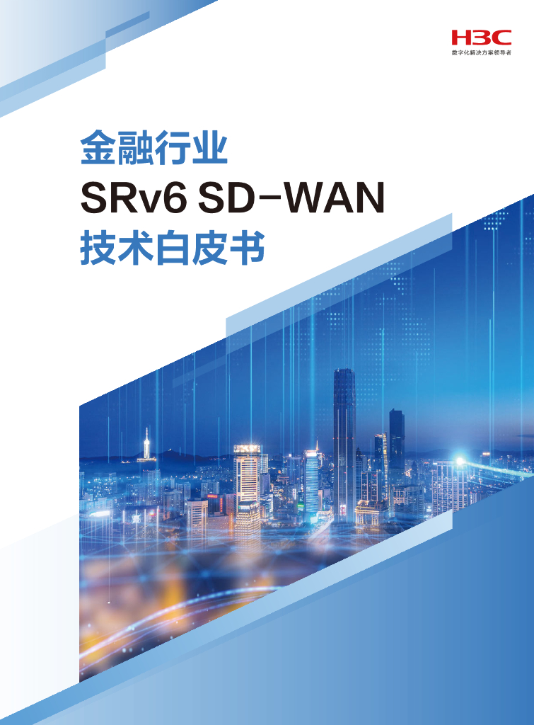 新华三：2025年金融行业SRv6 SD-WAN技术白皮书
