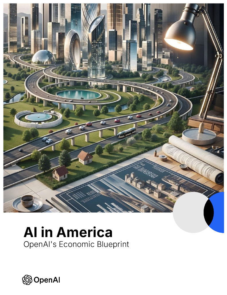 OpenAI：2024年美国的<em>人工智能</em>，OpenAI的AI经济蓝皮书（英文版） 海报