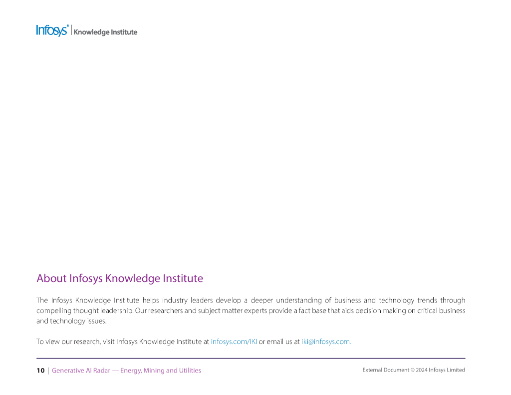 印孚瑟斯Infosys：2025年发电人工智能雷达能源、采矿和公用事业报告（英文版）_第10页