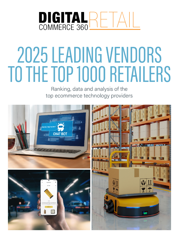Digital Commerce 360：2025年领先供应商进入前1000家零售商-排名、数据和分析报告（英文版）
