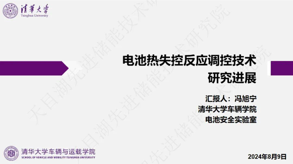 清华大学（冯旭宁）：2025年电池热失控反应调控技术研究进展报告