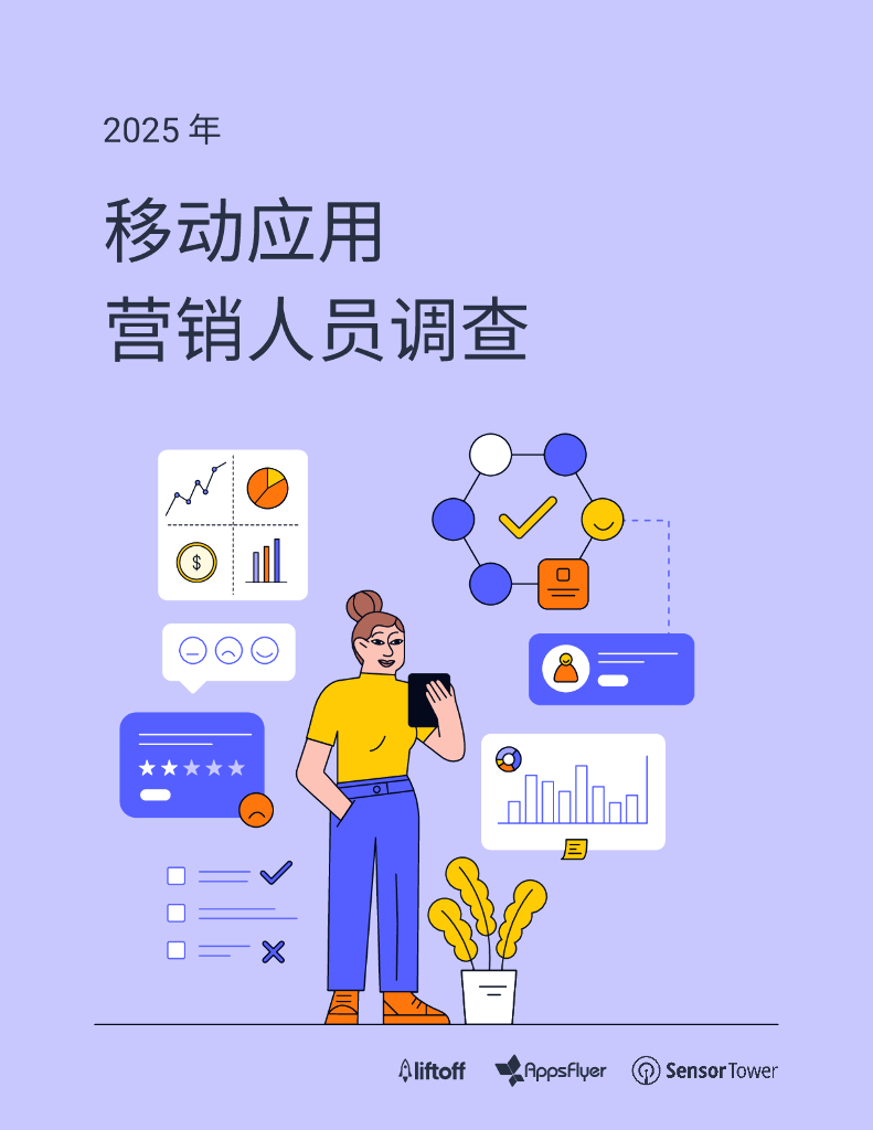 Liftoff：2025年移动应用营销人员调查报告海报