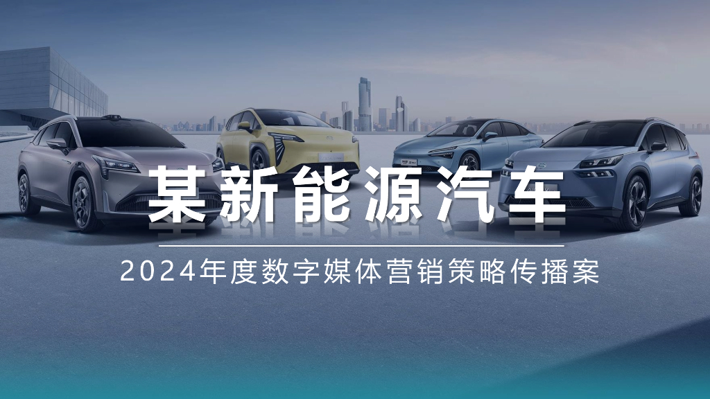 2024年度新能源汽车数字媒体营销策略传播案