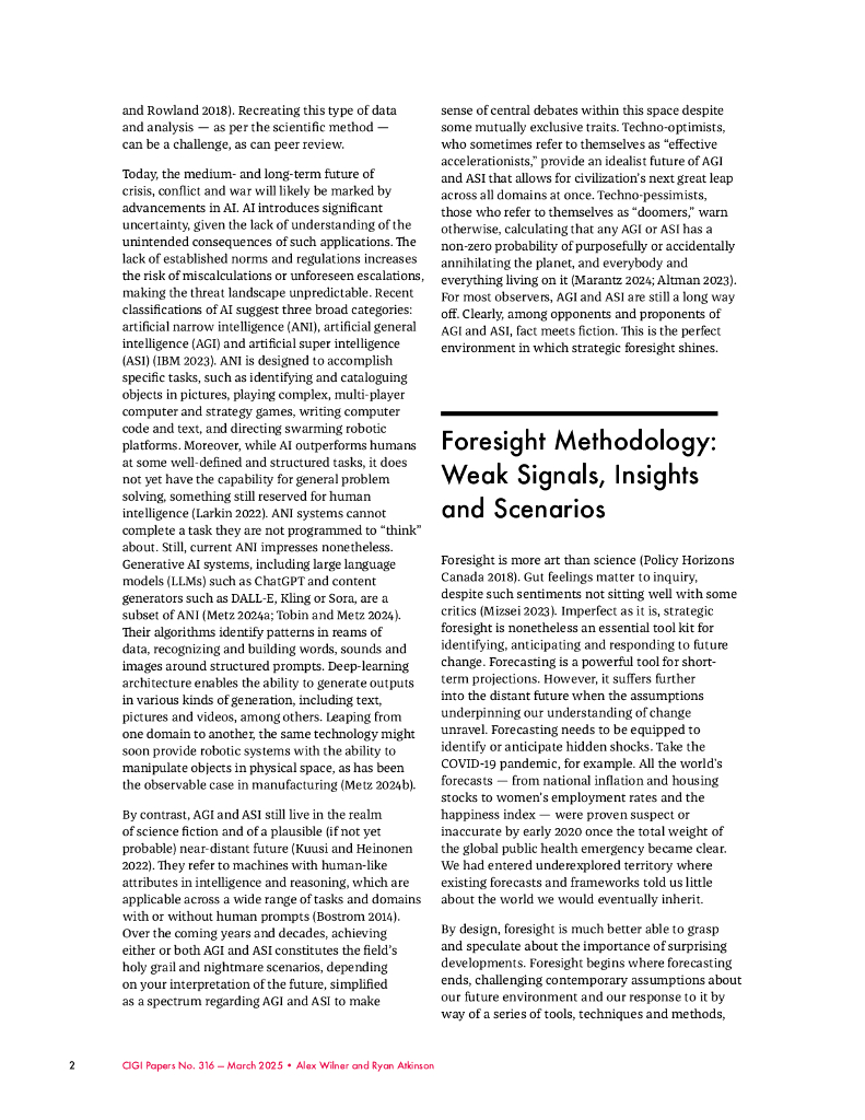 加拿大国际治理创新中心（CIGI）：2025年人工智能与国家安全：战略展望分析报告（英文版）_第8页