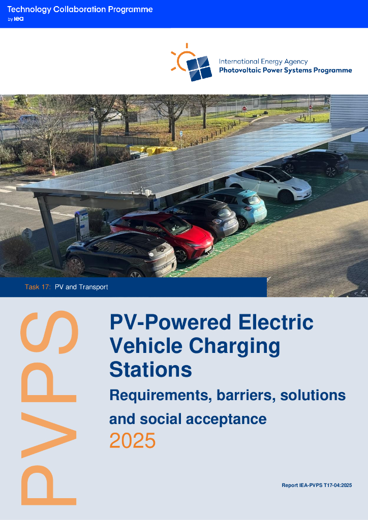 IEA PVPS：2025年光伏电动汽车充电站：需求、障碍、解决方案与社会接受度研究报告（英文版）