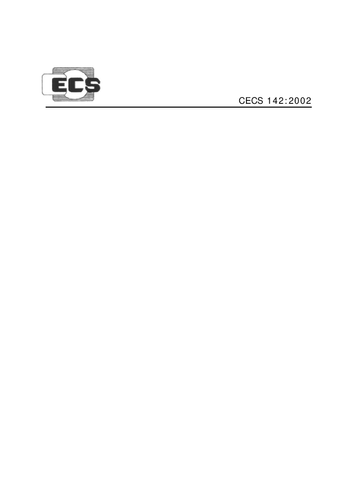 CECS 142-2002 给水排水工程 埋地铸铁管管道结构设计规程