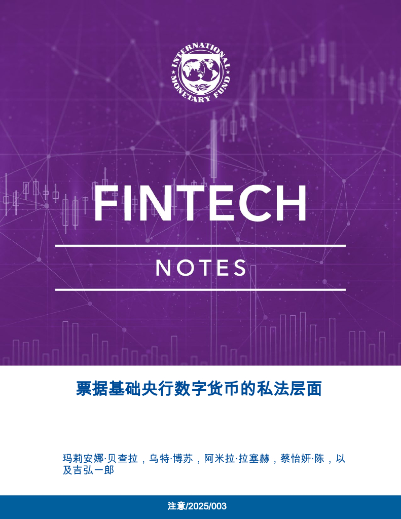 国际货币基金组织：2025年票据基础央行数字货币的私法层面报告海报