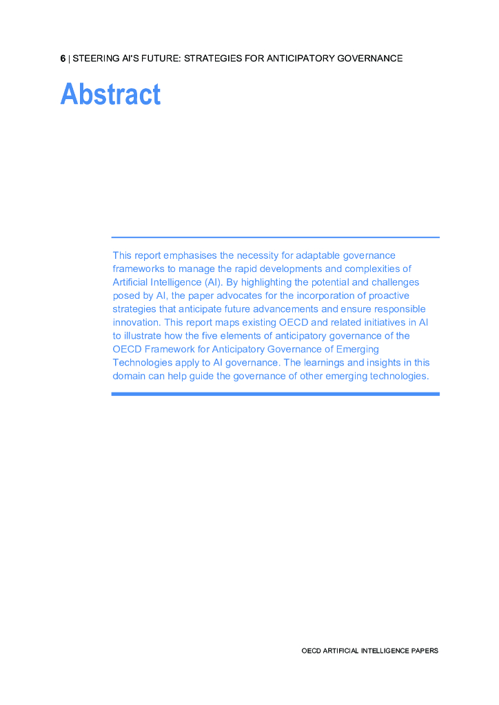 OECD经合组织：引领人工智能未来：预见性治理策略研究（英文版）_第6页