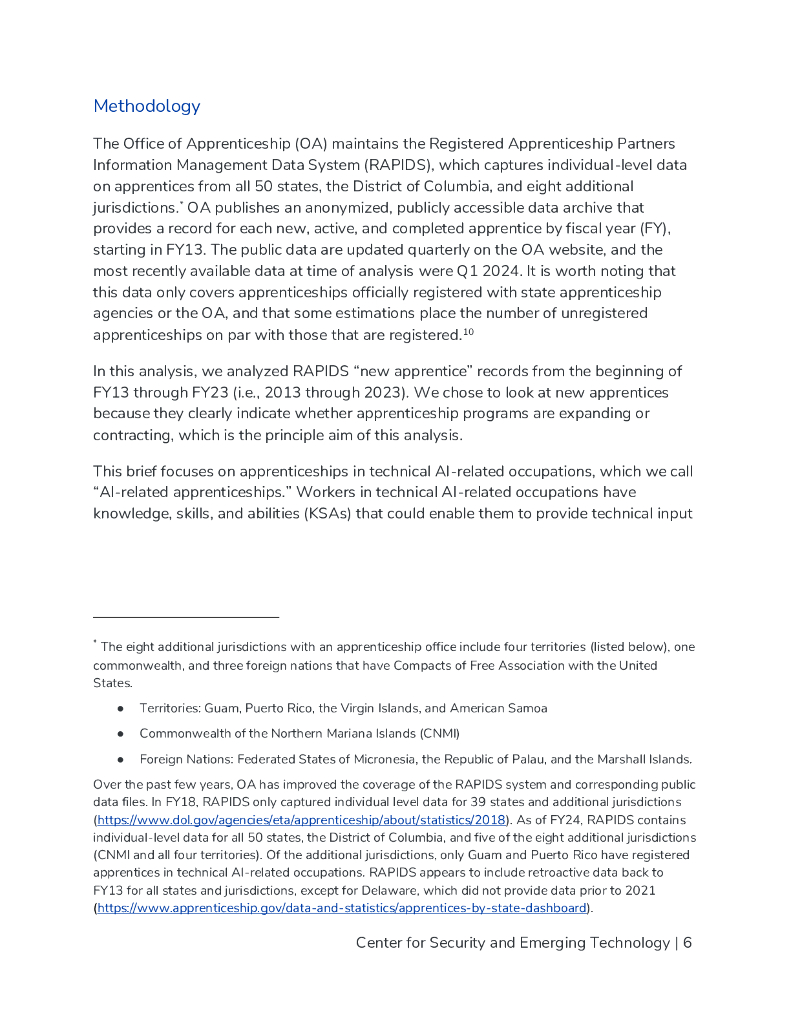 CSET：2025年美国人工智能相关学徒制状况研究报告（英文版）_第7页