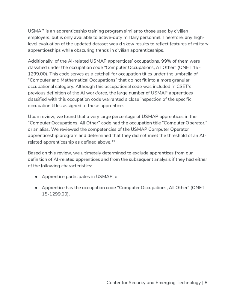 CSET：2025年美国人工智能相关学徒制状况研究报告（英文版）_第9页