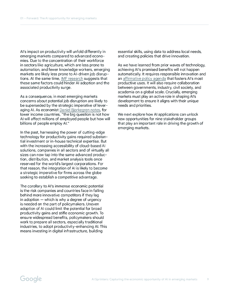 谷歌：2024年人工智能短跑选手（AI Sprinters）：捕捉新兴市场AI经济机遇报告（英文版）_第9页