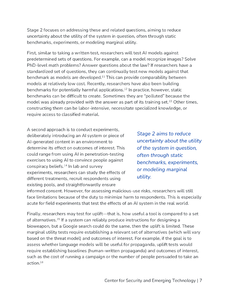 CSET：2025年如何评估高级人工智能系统被恶意使用的可能性报告（英文版）_第8页