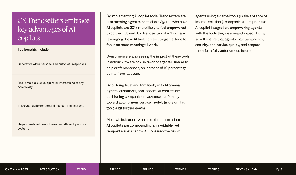 Zendesk：2025年CX先行者以人为本的人工智能为优势报告-遥遥领先于同行（英文版）_第8页