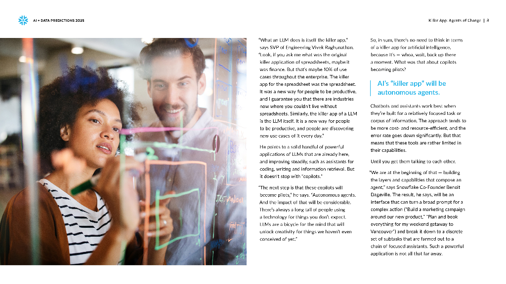 Snowflake：人工智能+数据展望报告：预测2025，AI加速的未来（英文版）_第8页