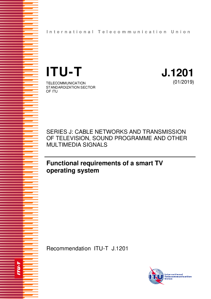 ITU-T J.1201-2019 智能电视操作系统的功能要求