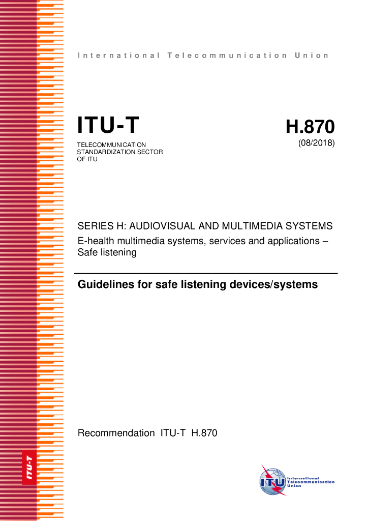 ITU-T H.870-2018 安全听力设备/系统指南