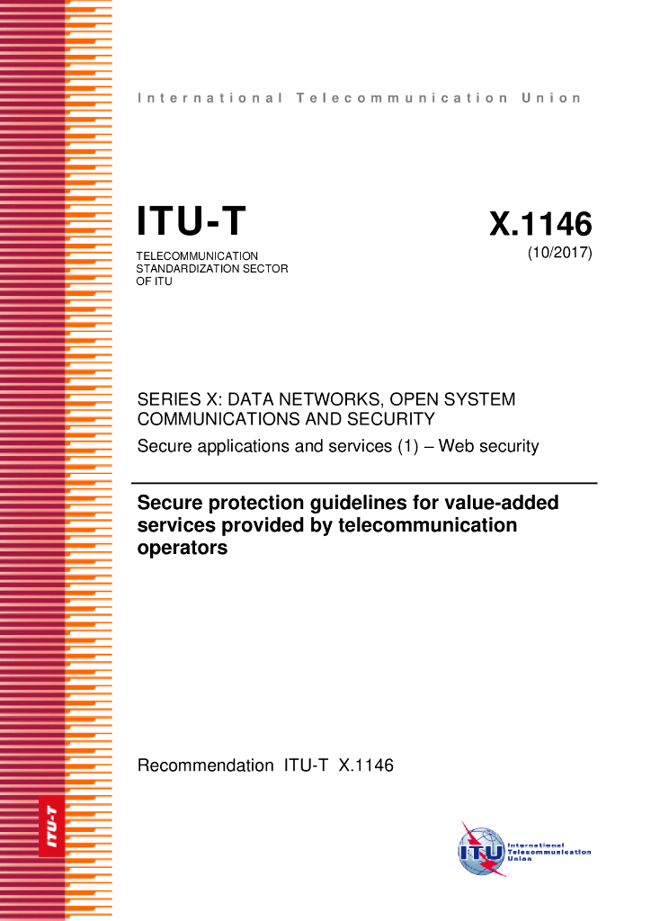 ITU-T X.1146-2017 电信运营商提供增值服务的安全保护准则
