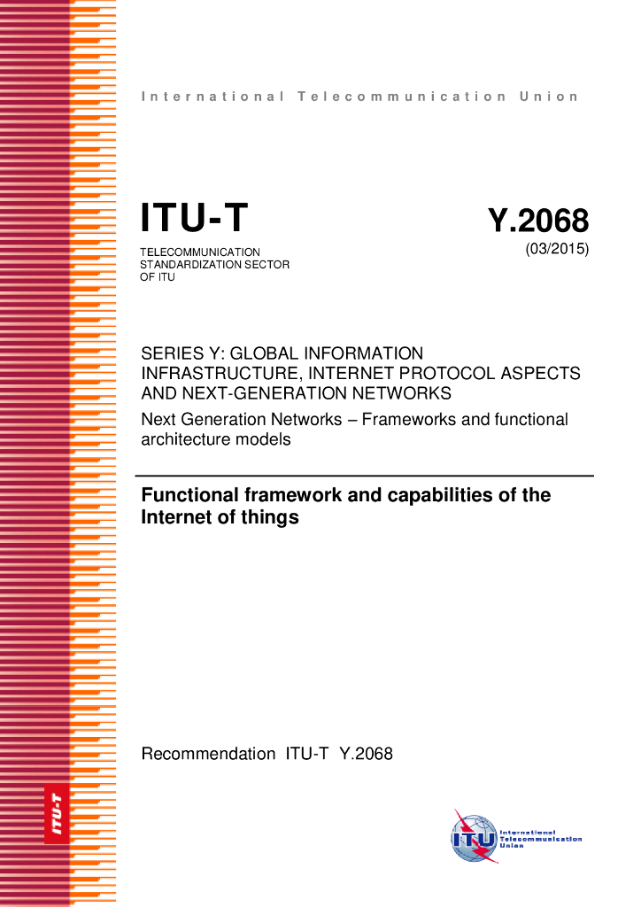 ITU-T Y.2068-2015 物联网功能架构和能力要求