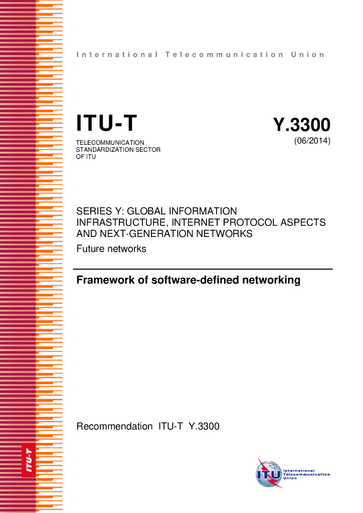 ITU-T Y.3300-2014 软件定义网络框架