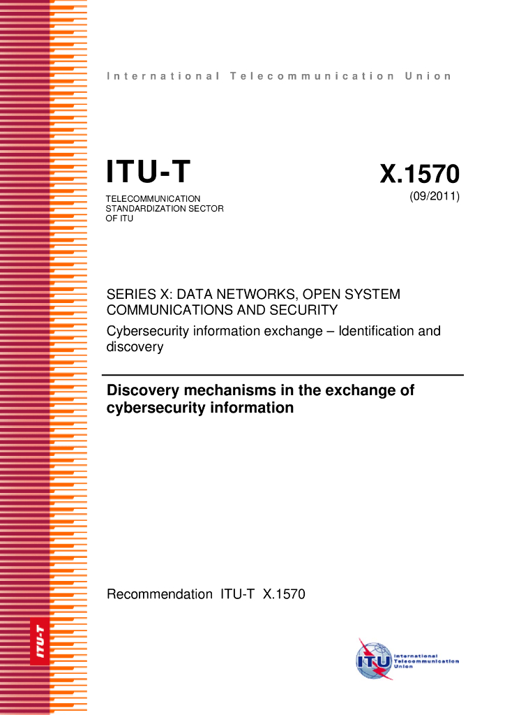 ITU-T X.1570-2011 网络安全信息交换的发现机制