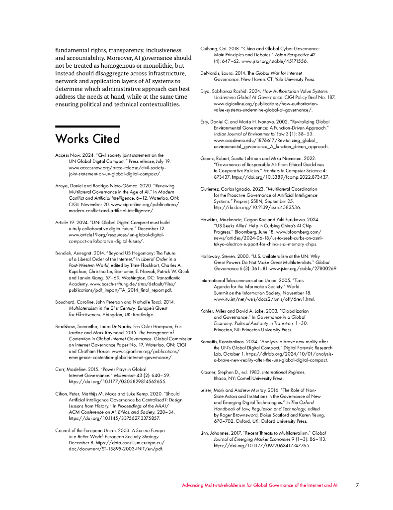 加拿大国际治理创新中心（CIGI）：2025年推动多方利益相关者为互联网和人工智能的全球治理报告（英文版）_第7页